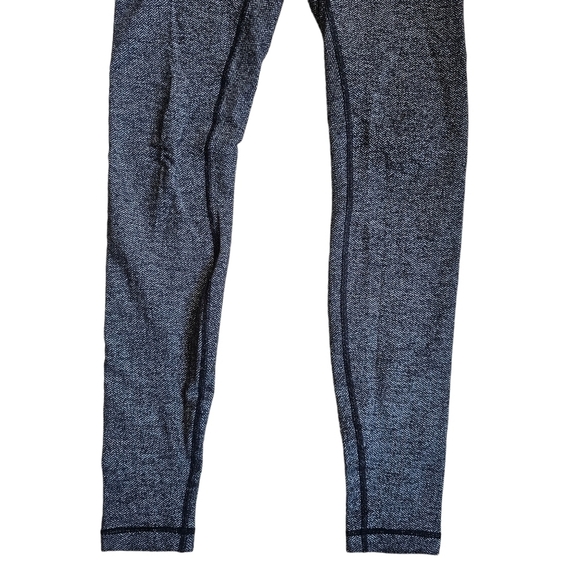 Lululemon Athletica Wunder Under Herringbone Black Gray Leggings Size 4 - Picture 9 of 11